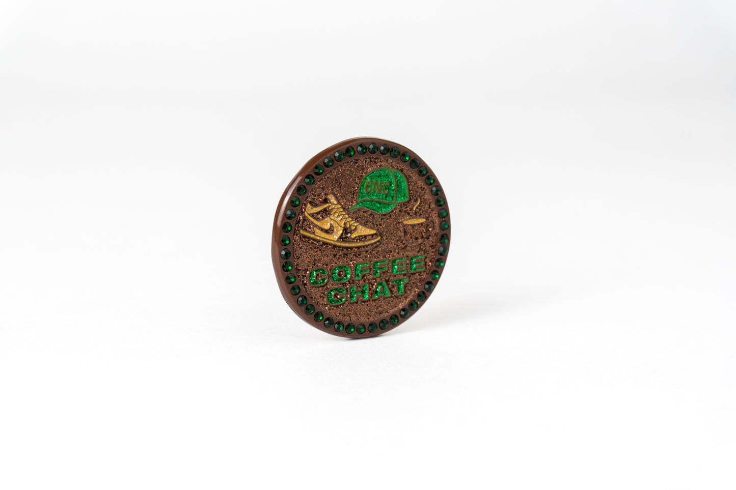 Coffee Chat Pin “Bucks”