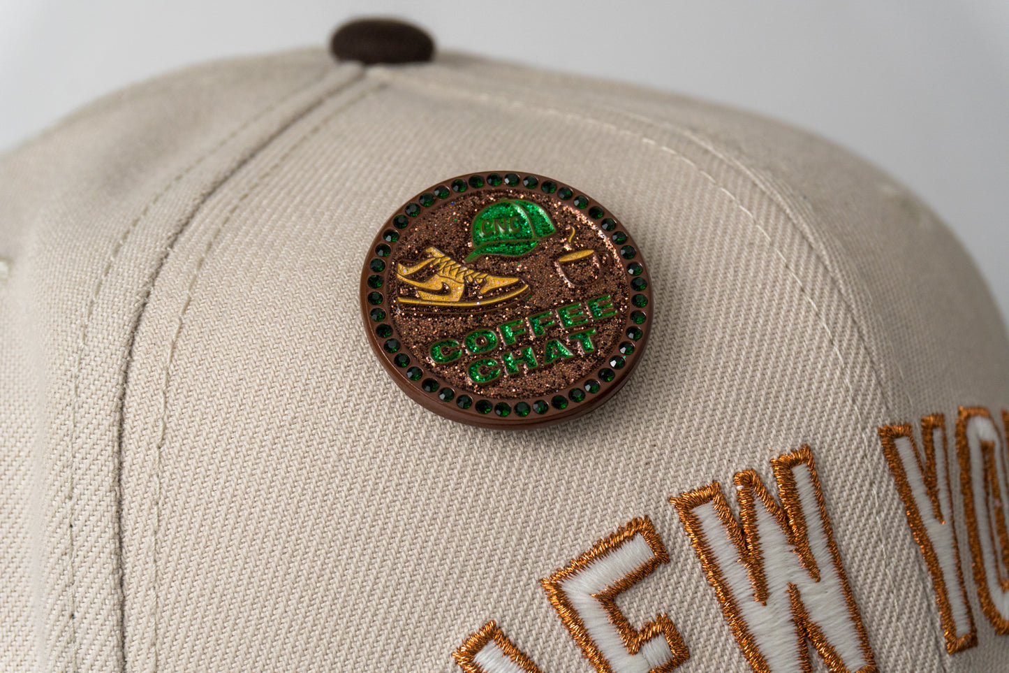 Coffee Chat Pin “Bucks”